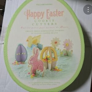 Williams Sonoma Pastel Easter Cookie Cutter Set - Pink, Yellow, Purple, Green
